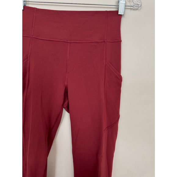 Women's Lululemon Leggings Size 4 Red - Picture 2 of 6